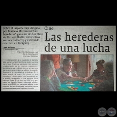 LAS HEREDERAS DE UNA LUCHA - Cine - Por JULIO DE TORRES - Domingo, 29 de Abril de 2018